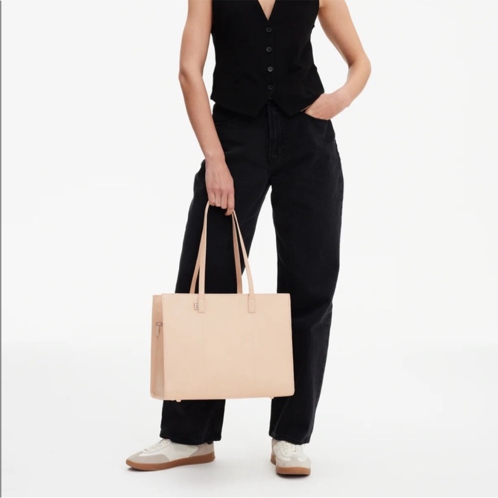 NWT BEIS The large work tote in beige - Picture 4 of 6